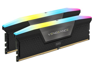 RAM Upgrade - Corsair Vengeance RGB DDR5 64GB(2x32GB) 6000MHz CL40 RAM - Black