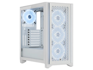 Case Upgrade - Corsair iCUE 4000D RGB AIRFLOW QL Edition Mid-Tower ATX Case - True White