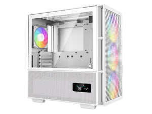 DeepCool CH560 Digital Tempered Glass Mid-Tower Case - White