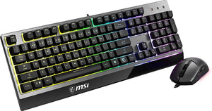 MSI Gaming Keyboard Vigor GK20 Water Resistant Backlit RGB Dedicated Hotkeys