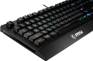 MSI Gaming Keyboard Vigor GK20 Water Resistant Backlit RGB Dedicated Hotkeys